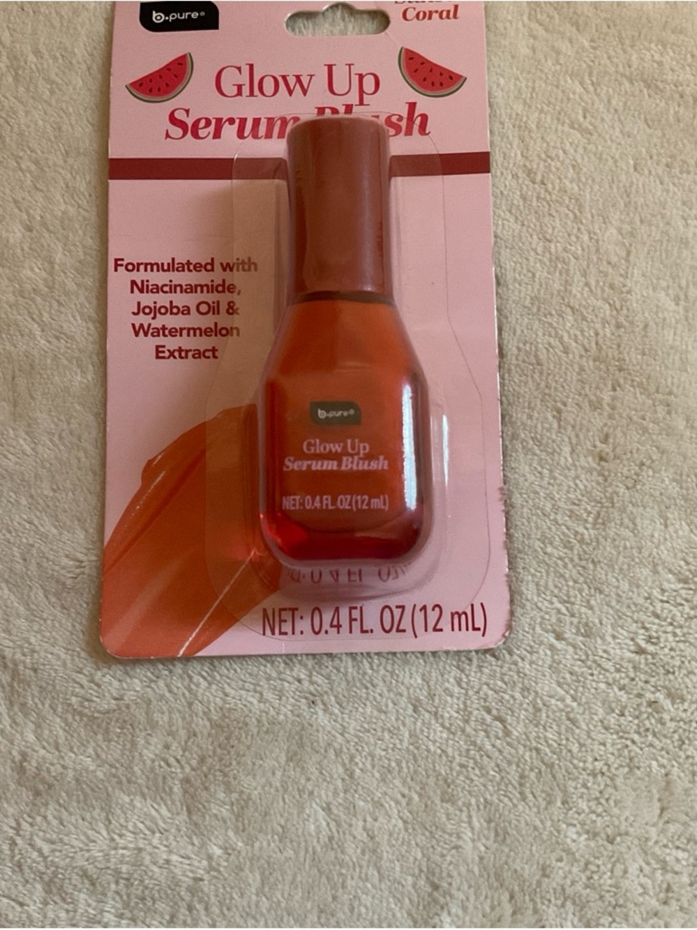 b-pure Glow Up Serum Blush - Coral